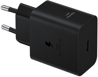 45W Power Adapter met USB-C naar USB-C kabel Oplader Zwart