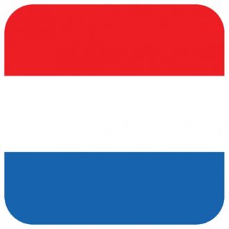 45x Onderzetters voor glazen met Nederland vlag - Bierfiltjes Multikleur