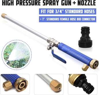46.5 Cm Aluminium Hogedrukspuit Wassen Water Guns Nozzle Slang Wand Attachment Auto Wasmachine Tool