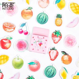 46 Pcs Mini Scrapbook Stickers Diy Decoratie Kleurrijke Fruit Stickers Set Voor Laptop Planners Kalenders Plakboek Notebook