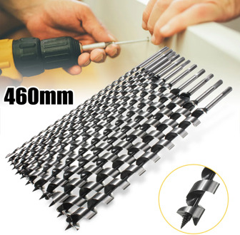 460mm Long 6-28mm Auger Drill Bits Wood Carpenter Masonry Hobby Wood Drills Set for woodworking