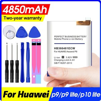 4650 Mah HB366481ECW Voor Huawei P9/P9 Lite/Honor 8/P10 Lite/Y6 Ii/P8 Lite /P20 Lite/P9lite Batterij