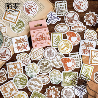 46pcs/pack Hello Autumn Cartoon Stickers Diary Scrapbooking Album Decoration Stationery Sticker Label For Kids Gifts