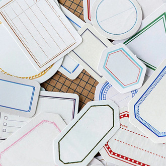 46pcs/pack Retro Labels Memo Stickers Pack Set Planner Scrapbooking Stickers Stationery Decorative Escolar School Supplies