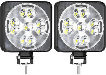 46W Led Verlichting Mini Vierkante Led Licht Super Heldere Daglicht Wit Geel Licht Voor Auto Motor vrachtwagens Auto