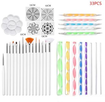 47/41/40//35/33/28/25/16 Stks/set Mandala Puntjes Gereedschap Voor schilderen Rock Steen Pen Stencil Template Kit