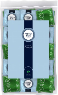 47 - Smallere Condooms Ultradun 100 stuks Transparant - 47 (omtrek tot 10 cm)