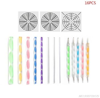 47 Stks/set Mandala Puntjes Gereedschap Voor Schilderen Rock Steen Pen Stencil Template Borstel Kit N27 20 26
