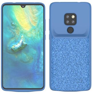 4700Mah Voor Huawei Mate 20 20Pro Draagbare Power Bank Pack Externe Batterij Case Charger Beschermdoppen Cover For Mate 20 blauw