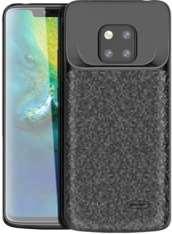 4700Mah Voor Huawei Mate 20 20Pro Draagbare Power Bank Pack Externe Batterij Case Charger Beschermdoppen Cover For Mate 20 zwart