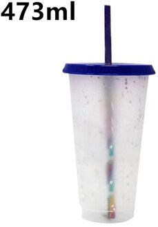 473/700Ml Kleur Veranderende Cup Food Grade Pp Milieuvriendelijke Niet-giftige Duurzaam Confetti Herbruikbare Plastic Tumbler Met deksel Drinkware 03 473ml 1stk