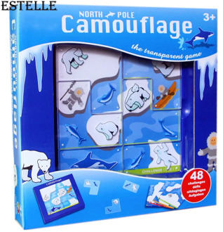 48/108 Challenges IQ Training Smart Game North Pole Bear Camouflage Logical Thinking Children Puzzle Toy with Solutions Gift