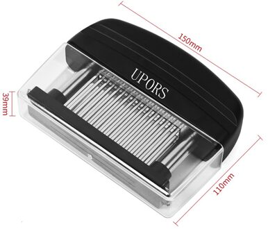 48 Blade Rvs Tenderizer Professionele Steak Kip Varkensvlees Tenderizer Keuken Tool Met Veiligheidsslot wit