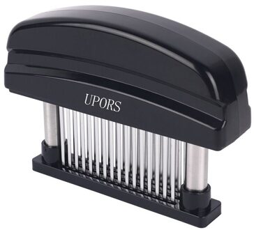 48 Blade Rvs Tenderizer Professionele Steak Kip Varkensvlees Tenderizer Keuken Tool Met Veiligheidsslot zwart