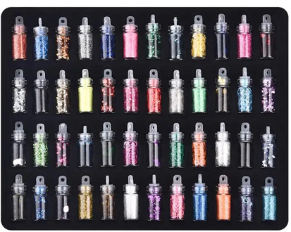 48 Bottles/Box Resin Filling Glitter Powder For DIY Epoxy Resin Jewelry Making Decoration Epoxy Resin Craft Handmade Accessories