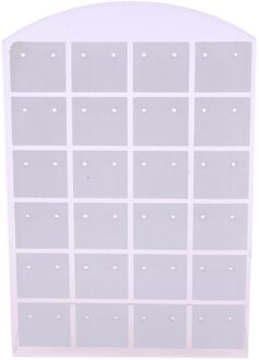 48 Gaten Sieraden Organizer Stand Black Plastic Earring Houder Persoonlijke Praktische Oorbellen Display Rack Koreaanse Stijl zwart