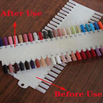 48 Grids False Acryl Nail Art Tips Nagellak Color Display Card Nail Art Schilderen Praktijk Plank Manicure Gereedschap