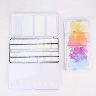 48 Grids Kleur Palet Schilderij Opslag Ijzeren Blikken Verf Lade Box Voor Aquarel/Olie/Acryl Verf color48tin-28fullpan
