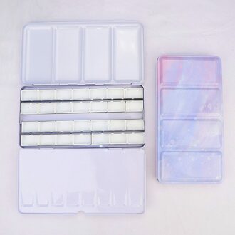 48 Grids Kleur Palet Schilderij Opslag Ijzeren Blikken Verf Lade Box Voor Aquarel/Olie/Acryl Verf water48tin-28fullpan