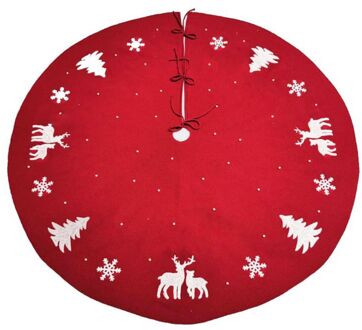 48 Inch Kerstboom Rok Gebreide Kralen Floor Mat Cover Ornament Xmas Decor