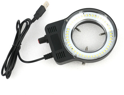 48 LED SMD USB Adjustable Ring Light Illuminator Lamp For Industry Microscope Industrial Camera Magnifier 110V-220V