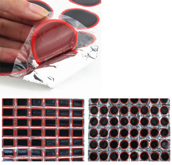 48 Pcs/lot 25mm Bicycle Bike Puncture Maintenance Tire Tyre Rubber Patch Mountain Bicycle Kit Cycling Repairing Tools