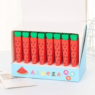 48 Stks/partij Creatieve Watermeloen Vulpotlood Leuke Automatische Pen Briefpapier School Office Schrijven Levert 0.7MM