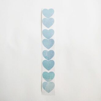 48 Stks/set Aquarel Hartvormige Muurstickers Voor Livning Kamer Wanddecoratie blauw