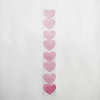 48 Stks/set Aquarel Hartvormige Muurstickers Voor Livning Kamer Wanddecoratie roze