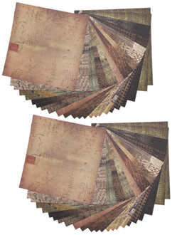 48 Vellen Diy Plakboek Album Plakboek Patroon Wenskaarten Junk Journal Kaart Decorateur