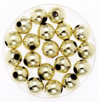 480x stuks sieraden maken glans deco kralen in het goud van 10 mm