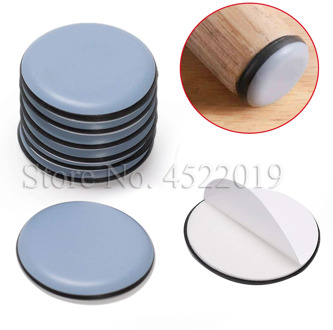 48PCS Teflon Furniture Sliders Plastic Feet Nail Plastic on Table/Chair Glide, Protectors Noise, Easy Installation.