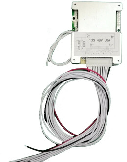 48V 13S Lipo Battery BMS and 54.6V PCB with 30A constant discharge current and bms with on off switch