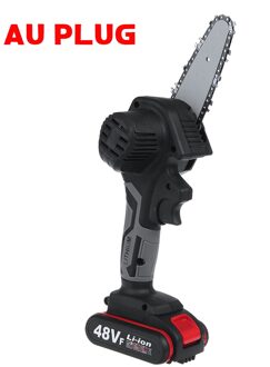 48V Draadloze Elektrische Kettingzaag 4Inch Draagbare Elektrische Zaag Houtbewerking Snijden Diy Tool Elektrische Snoeizaag Met 1 batterij AU plug
