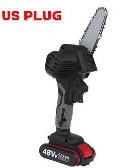 48V Draadloze Elektrische Kettingzaag 4Inch Draagbare Elektrische Zaag Houtbewerking Snijden Diy Tool Elektrische Snoeizaag Met 1 batterij US plug