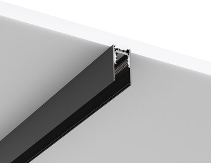 48V Magnetische Track Rail - Railsysteem - Brinton Magni - Opbouw - Zwart - 2 Meter