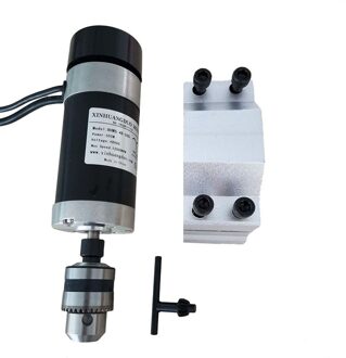 48VDC 500W Borstelloze Motor Hoge Snelheid Grote Koppel Cnc Graveren Frezen Luchtgekoelde Spindel Motor Carving + 1Pcs 57Mm Klem Package3