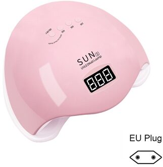 48W/24W Uv Nail Lamp Sun5 Nail Gel Droger Manicure Light Nagels Oven Pedicure Lampen Nail Led lamp 48W sun5 roze EU