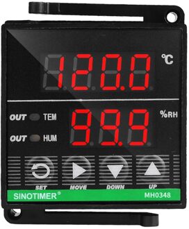 48X48mm MH0348 Hoge Precisie Temperatuur En Vochtigheid Controller Koeling Verwarming Display Hoge Prestaties Gereedschap Met Sensor