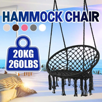 49.2inch Hammock Chair Swing Nordic Style Hanging Swing Chair Hanging Macrame Perfect for Indoor/Outdoor Home Patio Yard Garden