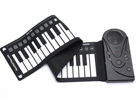49-Key Elektronische Piano Vouwen Hand Gerold Piano Siliconen Draagbare Muziek Toetsenbord Roll Piano Voor Beginners 01