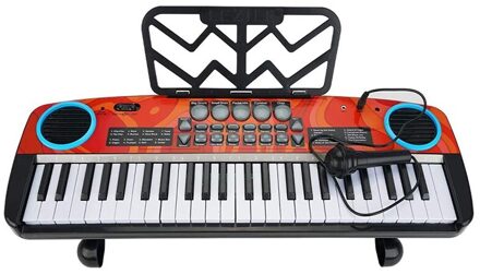 49 Key Kids Digitale Elektrische Toetsenbord Piano Met Microfoon En Muziek Stand Draagbare Elektronische Toetsenbord Voor Beginners