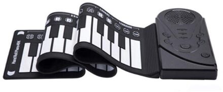 49 toetsen Elektronische Orgel Opvouwbaar Toetsenbord Beroep Elektronische Orgel Draagbare Oplaadbare Elektronische Piano Voor Beginner zwart