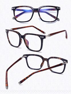 49530 TR90 Brilmonturen Upscale Mannen Vrouwen Optische Mode Computer Bril luipaard