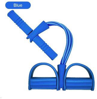 49X25X6.5Cm Vier Buis Multifunctionele Pull Touw Pedaal Elastische Touw Been Puller Abdominale Crunches Voetenbank pull Touw YL200206-BU1