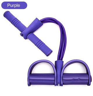 49X25X6.5Cm Vier Buis Multifunctionele Pull Touw Pedaal Elastische Touw Been Puller Abdominale Crunches Voetenbank pull Touw YL200206-PL1