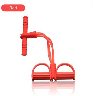 49X25X6.5Cm Vier Buis Multifunctionele Pull Touw Pedaal Elastische Touw Been Puller Abdominale Crunches Voetenbank pull Touw YL200206-RD1