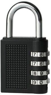 4bit Key Lock Box Wandmontage Aluminiumlegering Sleutel Kluis Weerbestendig 4 Digit Combinatie Sleutel Opslag Lock Box zwart