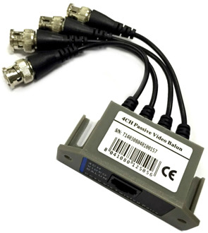 4CH Hd Passieve Video Balun Transceiver Bnc Naar Utp RJ45 Cctv Via Twisted Pairs Voor Ahd Tvi Cvi Camera Dvr cctv Systeem