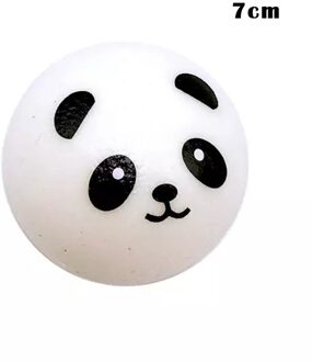 4Cm/7Cm Panda Bun Stress Reliever Bal Langzaam Stijgende Stress Speelgoed Sleutelhanger Kinderen Speelgoed THJ99 licht groen